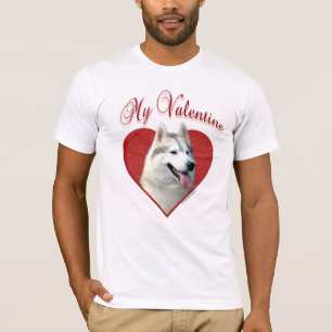 Camiseta Meu Namorados Siberiano Husky: Roucos de amor