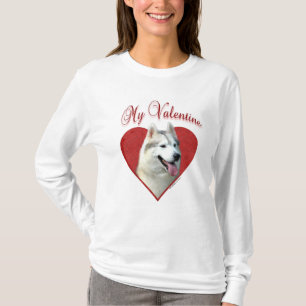 Camiseta Meu Namorados Siberiano Husky: Roucos de amor