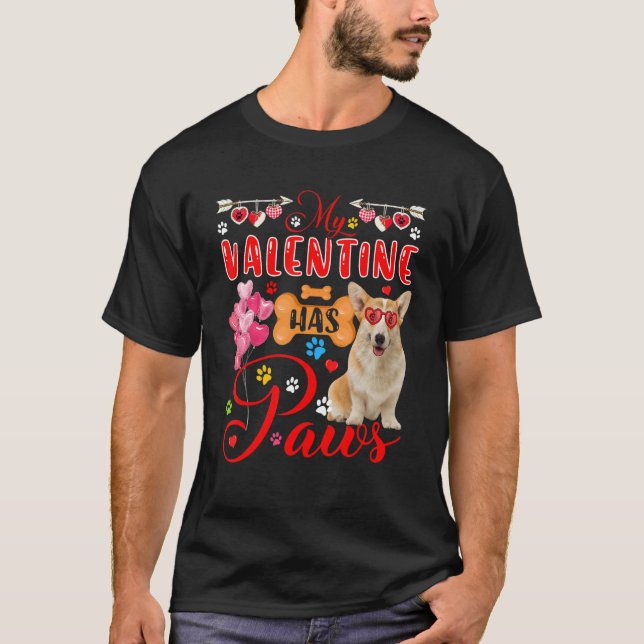 Camiseta Meu Namorados Tem Patas Corgi Óculos Solares Óculo (Frente)