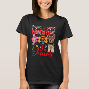 Camiseta Meu Namorados Tem Paws Yorkshire Terrier Sunvidles