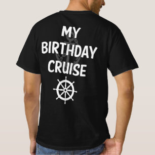 Camiseta Meu navio de cruzeiro de aniversário