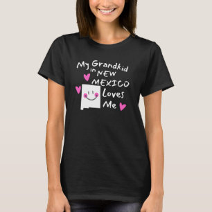 Camiseta Meu neto no Novo México me ama de coração