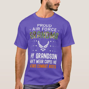 Camiseta Meu neto Veste Combate BotasOrgulho da Força Aérea