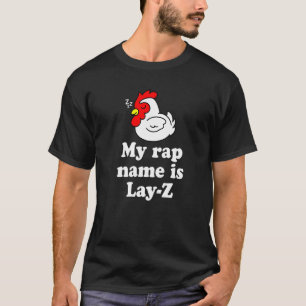 Camiseta Meu Nome de Rap É Lay Z Desenho Animado Galinha Pr