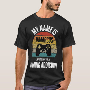 Camiseta Meu Nome É Jamarcus E Eu Tenho Uma Adição De Jogos
