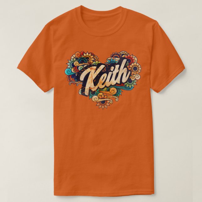 Camiseta Meu nome é Keith (Frente do Design)