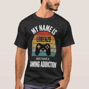 Camiseta Meu Nome É Lorenzo E Eu Tenho Uma Adição De Jogos