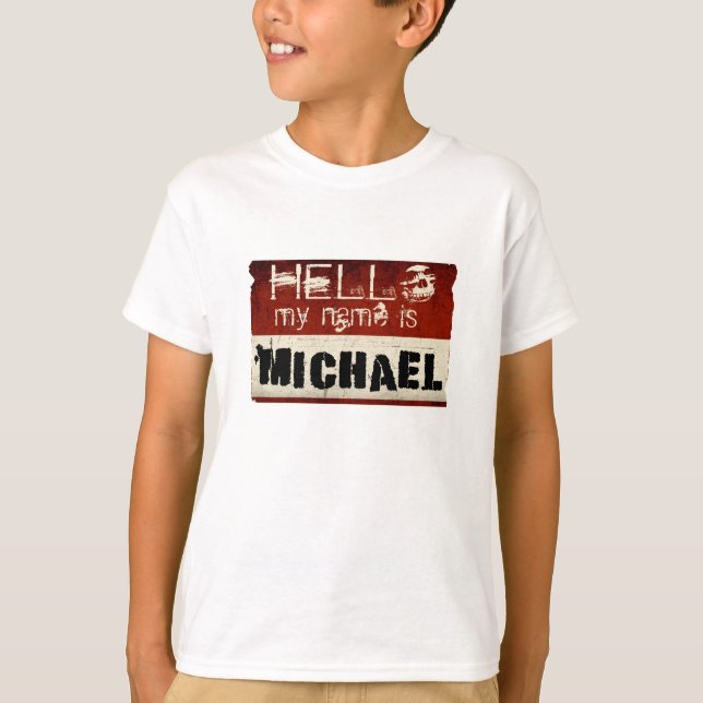 Camiseta Meu nome é miúdos de Michael (Frente)
