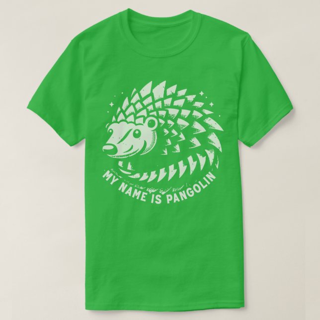 Camiseta Meu Nome É Pangolin (Frente do Design)