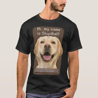 Camiseta Meu Nome É Parado Engraçado Labrado Do Laboratório