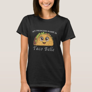 Camiseta Meu nome princesa é Taco Belle Cinco de Mayo Fiest