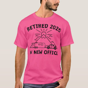Camiseta Meu novo escritório - Camping de Caravana 2025 apo