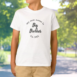 Camiseta Meu novo nome é Big Brother New Big Brother Est