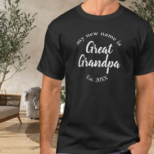 Camiseta Meu Novo Nome É Bisavô Est