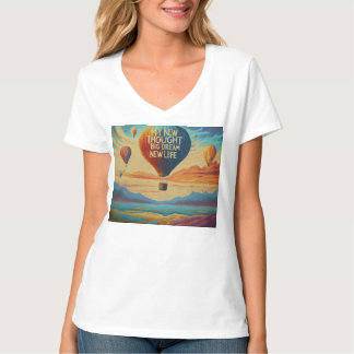 Camiseta Meu novo pensamento, Meu novo sonho, Minha nova vi