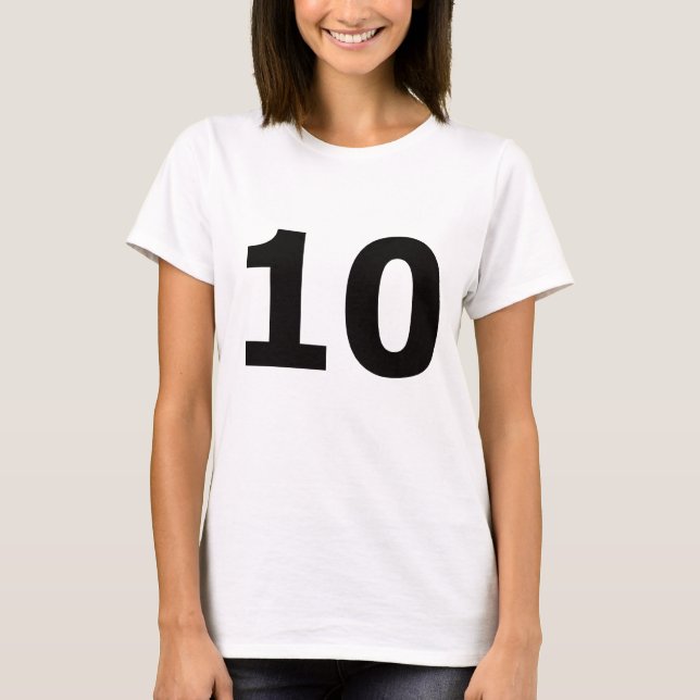 Camiseta Meu número é 10! (Frente)
