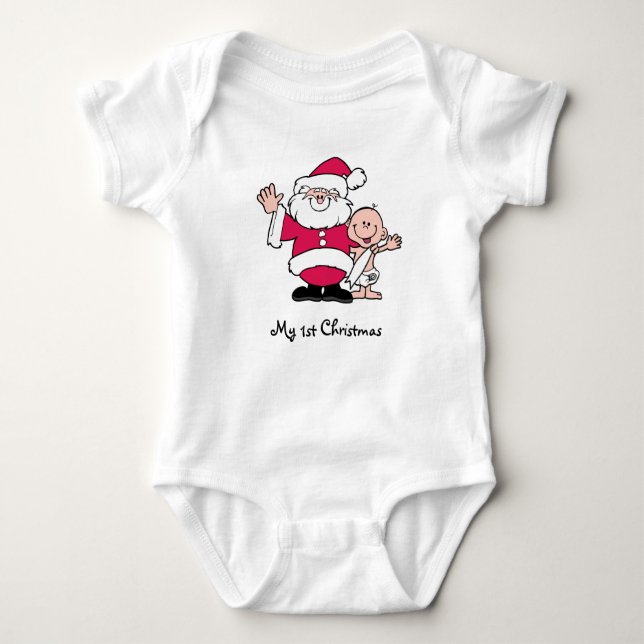 Camiseta Meu ø Natal com papai noel (Frente)