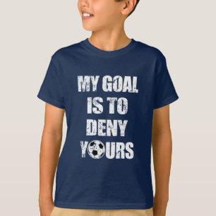 Camiseta Meu objetivo é negar a seu meninos engraçados