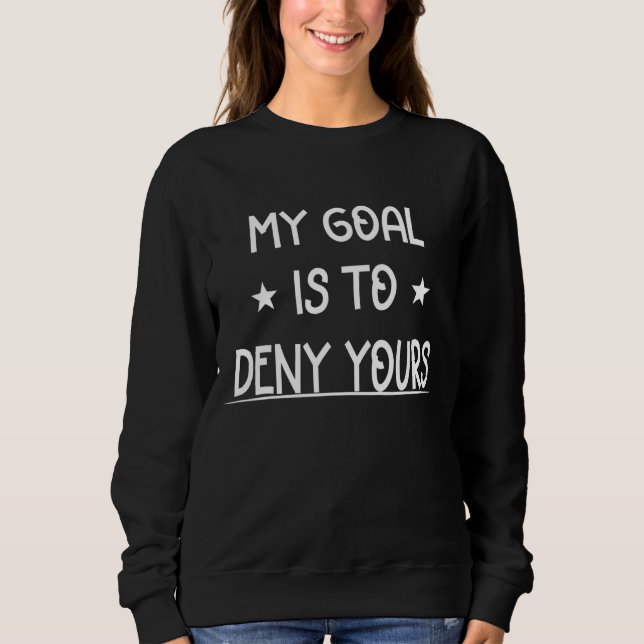 Camiseta Meu Objetivo É Negar Seu Hóquei (Frente)