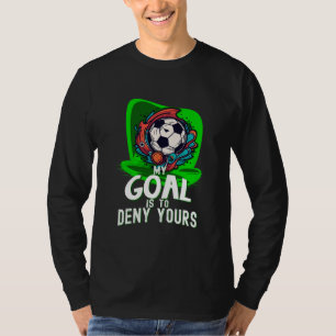 Camiseta Meu objetivo é negar seu, tenente de futebol