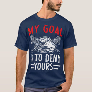 Camiseta Meu Objetivo É Negar Seu Treinador De Lacrosse Goa