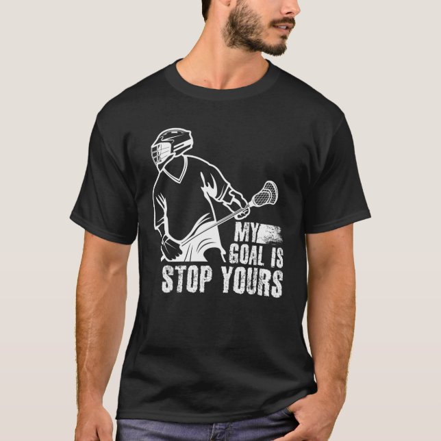 Camiseta Meu Objetivo É Parar Seu Lacrosse (Frente)