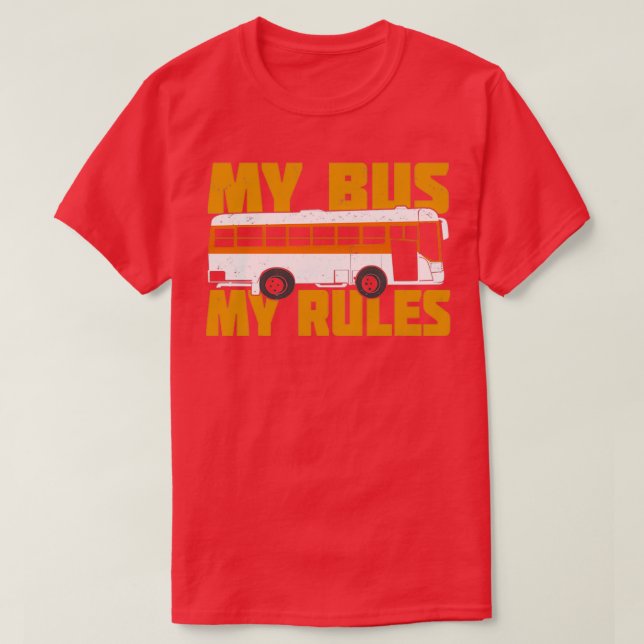 Camiseta Meu Ônibus Minhas Regras 5 (Frente do Design)