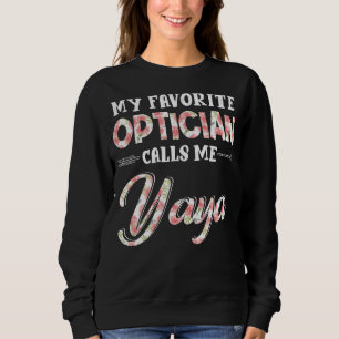 Camiseta Meu Óptico Favorito Me Chama Yaya Floral