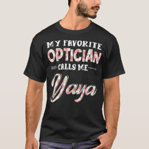 Camiseta Meu Óptico Favorito Me Chama Yaya Floral
