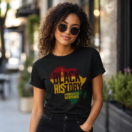 Camiseta Meu Orgulho da História Negra Herança Africana