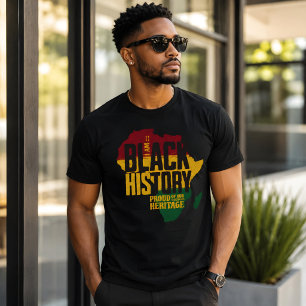 Camiseta Meu Orgulho da História Negra Herança Africana