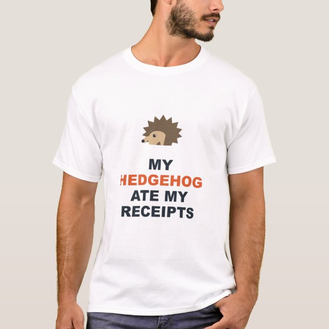 Camiseta Meu Ouriço Comeu Meus Recibos (Frente)