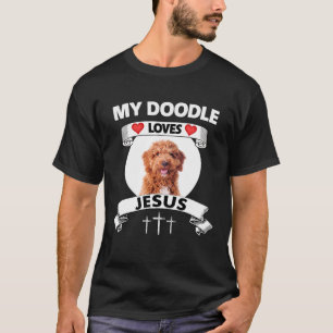 Camiseta Meu Ouro Doodle ama Jesus Cristo da Família Cristã