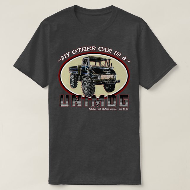 Camiseta Meu outro carro é um UNIMOG (Frente do Design)