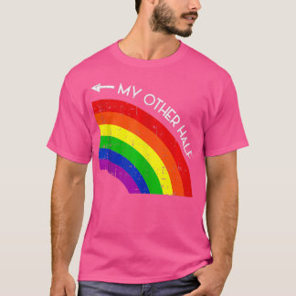 Camiseta Meu Outro Orgulho Arco-Íris de Meia Gay Legal LGBT