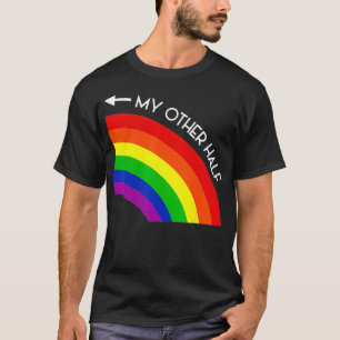Camiseta Meu Outro Orgulho Arco-Íris de Meia Gay Legal LGBT