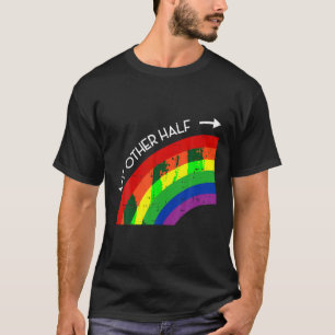 Camiseta Meu Outro Orgulho Arco-Íris de Meia Gay Legal LGBT