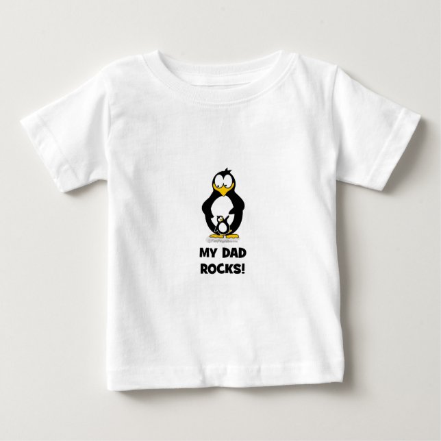 Camiseta meu pai balança o pinguim (Frente)