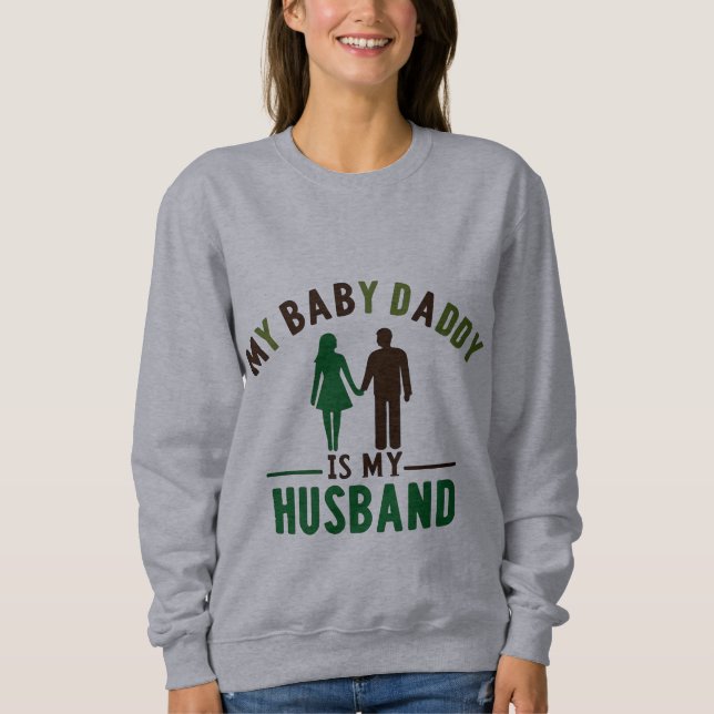 Camiseta Meu Pai De Bebê É Meu Marido (Frente)