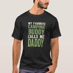 Camiseta Meu Pai de Camping Pai Camp Amigo Favorito F