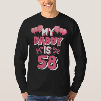 Camiseta Meu Pai é 58 anos, 58 anos, aniversário de homens