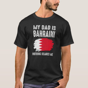 Camiseta Meu Pai É Bahrain Bahrain Orgulho Bandeira Herança