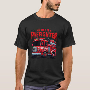 Camiseta Meu Pai é Bombeiro Crianças Bombeiam um Bombeiro P