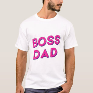 CAMISETA MEU PAI É MEU CHEFE, EU AMO VOCÊ PAI