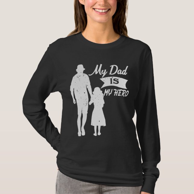 Camiseta Meu Pai É Meu Herói (Frente)