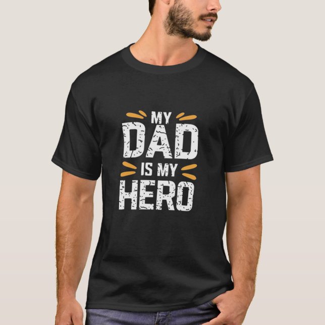 Camiseta Meu pai é meu herói (Frente)