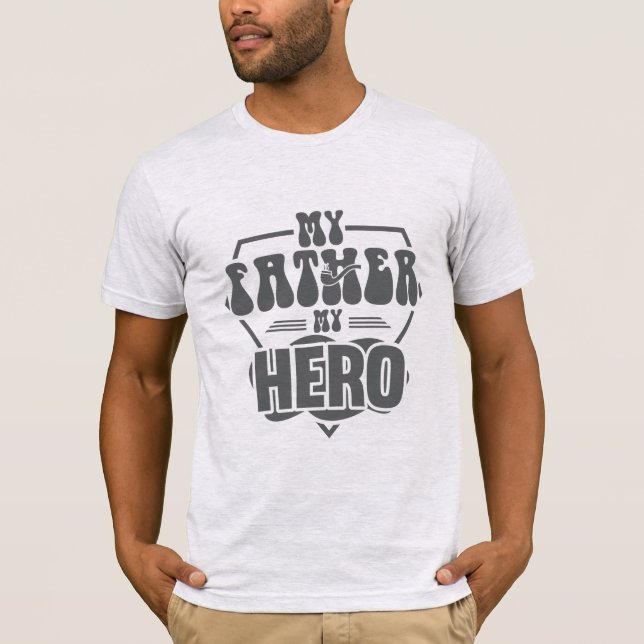 Camiseta Meu Pai É Meu Herói (Frente)