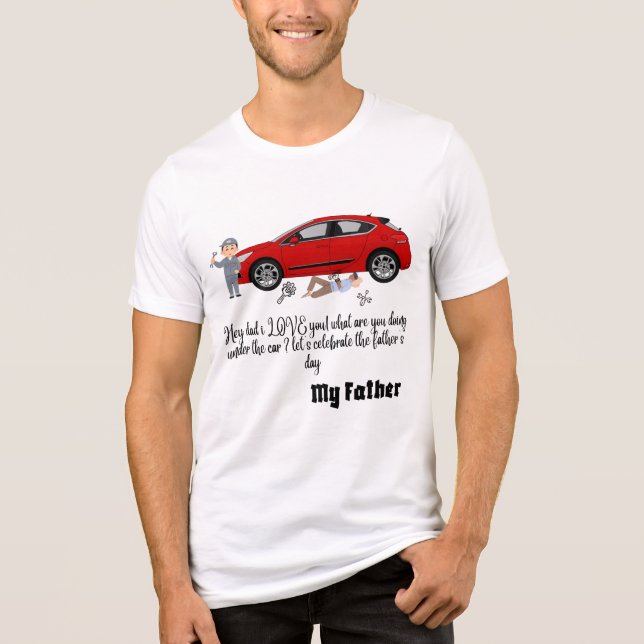 Camiseta Meu Pai é o mecânico - o mais fixador o tempo todo (Frente)