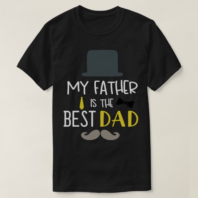 Camiseta meu pai é o melhor pai (Frente do Design)
