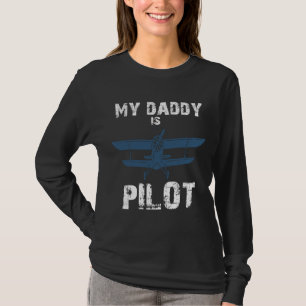 Camiseta Meu Pai é Piloto para o Piloto de dia de os pais P